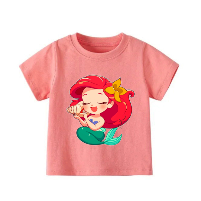 👕 Áo Thun Bé Gái mềm mịn thoáng mát in hình dễ thương 👕 AT336