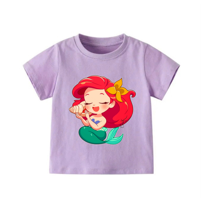 👕 Áo Thun Bé Gái mềm mịn thoáng mát in hình dễ thương 👕 AT336