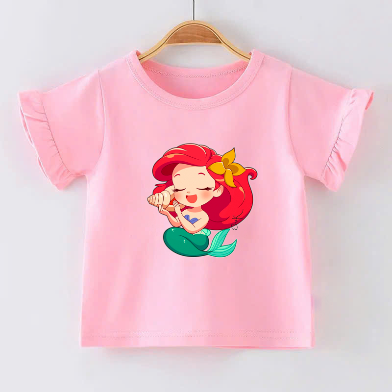 👕 Áo Thun Bé Gái mềm mịn thoáng mát in hình dễ thương 👕 AT336