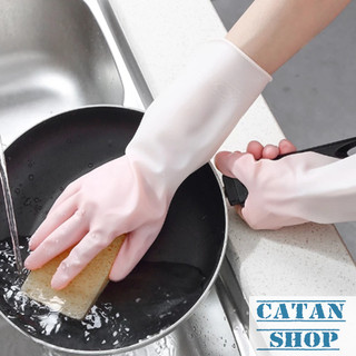 Bao Tay Cao Su 2 Màu, Găng Tay 2 Màu Rửa Chén Bát, Vệ Sinh Nhà Cửa Chất Liệu Cao Su Siêu Dai Bền Bỉ Chống Trượt