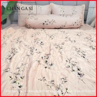 🌱ẢNH THẬT🌱Bộ Ga Gối Lyocell Microfiber Nằm Thoáng Mát, Mềm Mại, Thấm Hút Mồ Hôi Tốt _Chăn Ga Sỉ HCM
