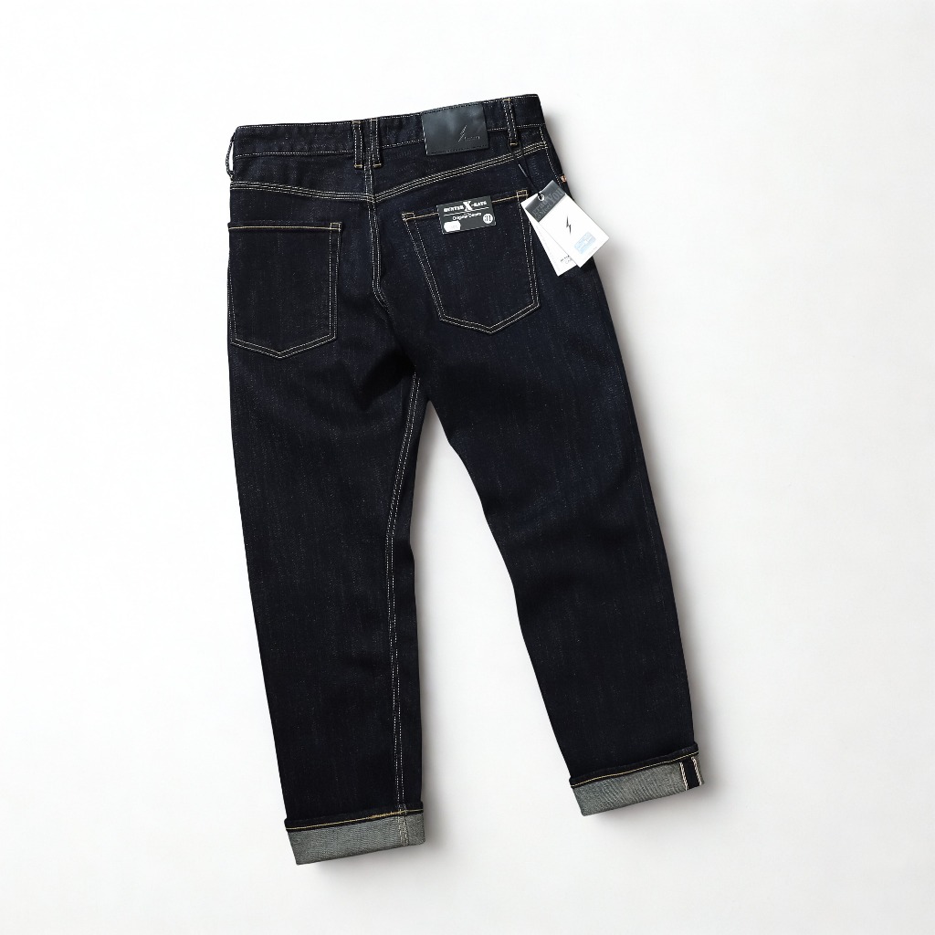 HunterXrays D101 Quần Jeans Selvedge Denim Nhật Bản  Thời Thượng Form CarrotFit Vải Cao Cấp 13oz