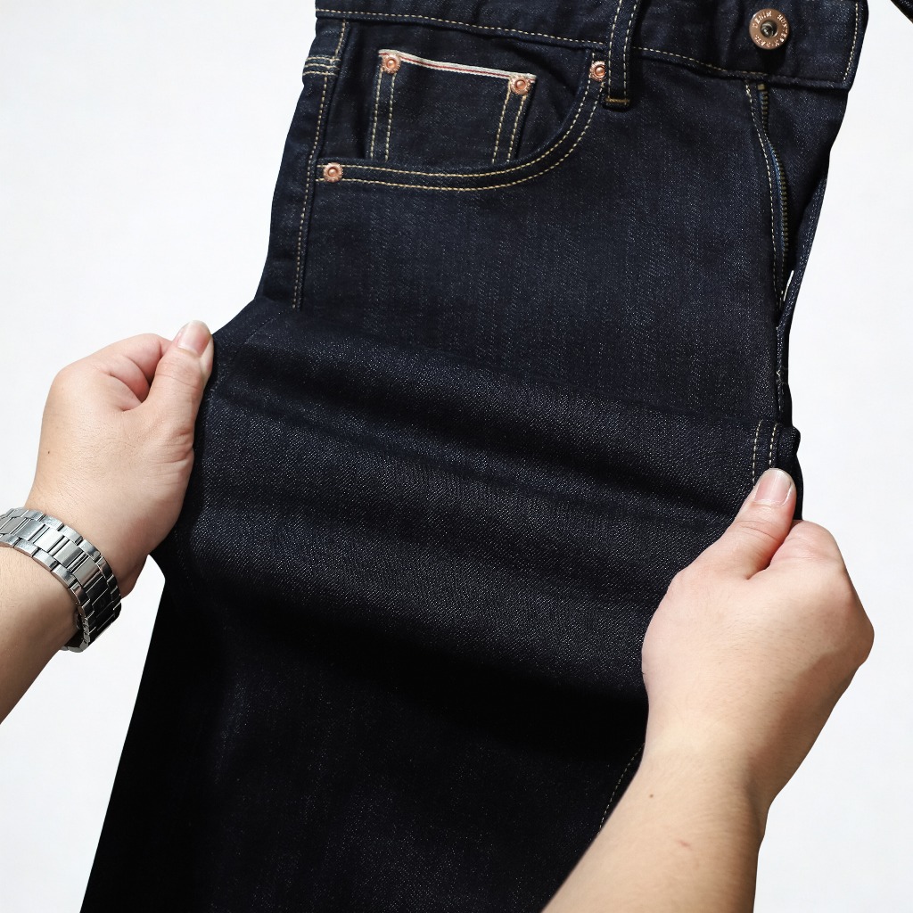 HunterXrays D101 Quần Jeans Selvedge Denim Nhật Bản  Thời Thượng Form CarrotFit Vải Cao Cấp 13oz
