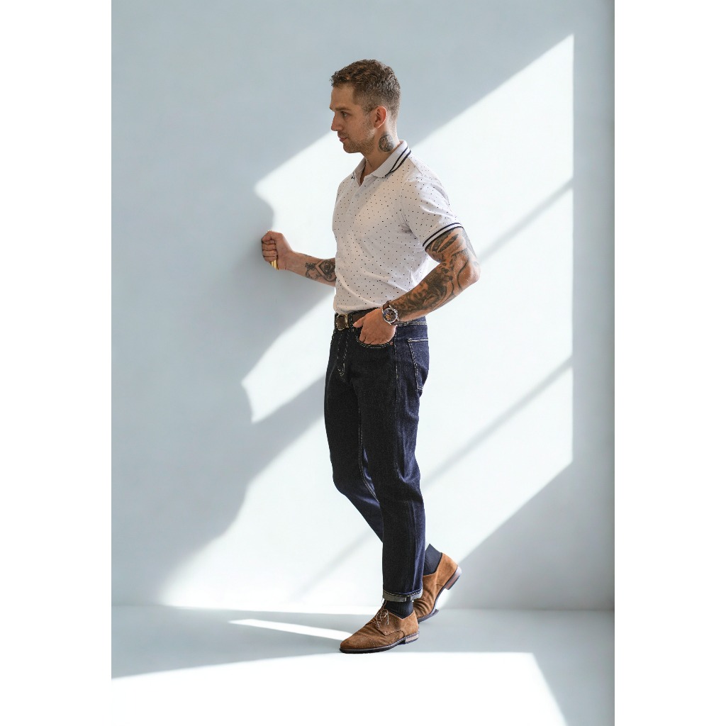HunterXrays D101 Quần Jeans Selvedge Denim Nhật Bản  Thời Thượng Form CarrotFit Vải Cao Cấp 13oz