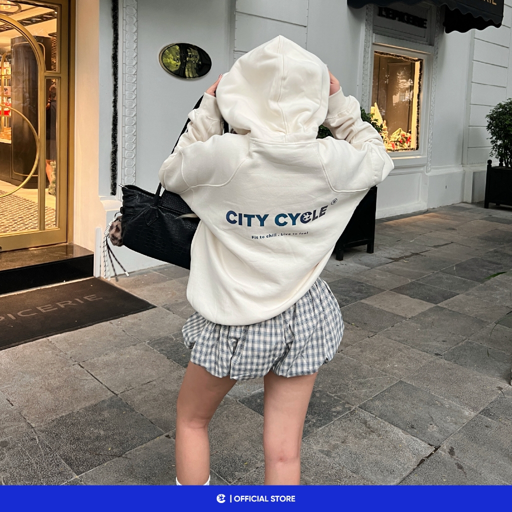 Áo hoodie nỉ bông boxy nam nữ mùa đông Local Brand Chính Hãng City Cycle Áo hoodie Fit To Chill