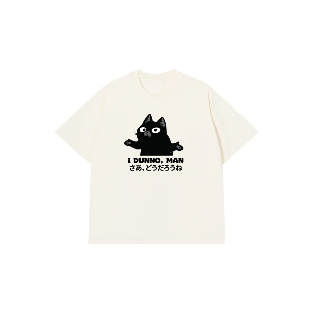 Áo Vớ Vẩn Vui Tươi REDLABEL Áo Thun I DUNNO, MAN Cotton 100% Oversize Nam Nữ TS72