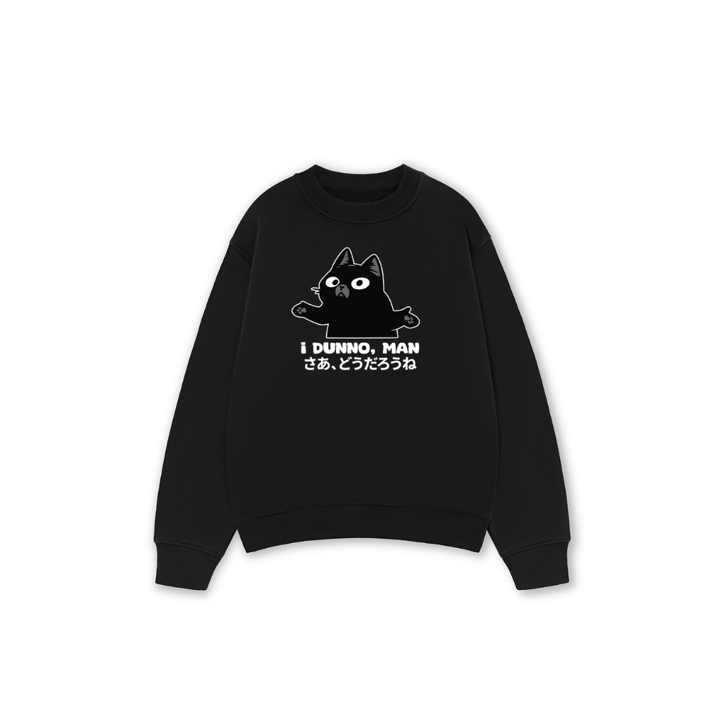 Áo Vớ Vẩn Vui Tươi REDLABEL Áo Sweater I DUNNO, MAN Áo Sweatshirt Nỉ Oversize Nam Nữ SWT42