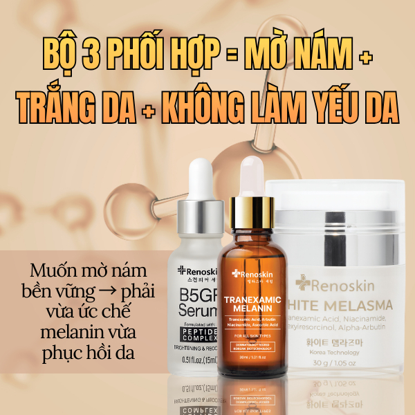 Sử Dụng Kem Renoskin White Melasma Hỗ Trợ Mờ Nám Trong Đời Sống