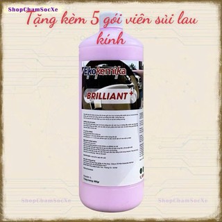 Dung Dịch Dưỡng Và Làm Bóng Nhựa - Dưỡng Nội Thất Ô tô Ekokemika BRILLIANT Tặng kèm5 gói viên sủi lau kính