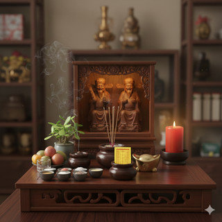 Cốt bát hương Thần Tài