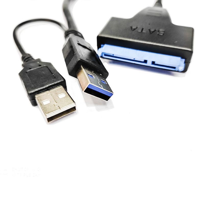 Cáp chuyển đổi DÂY KÉP USB 3.0 sang SATA hỗ trợ 4TB , HÀNG TỐT BAO BÌ NHỰA, HDD 2.5/3.5 SSD.