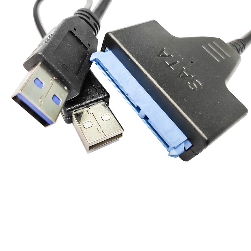 Cáp chuyển đổi DÂY KÉP USB 3.0 sang SATA hỗ trợ 4TB , HÀNG TỐT BAO BÌ NHỰA, HDD 2.5/3.5 SSD.