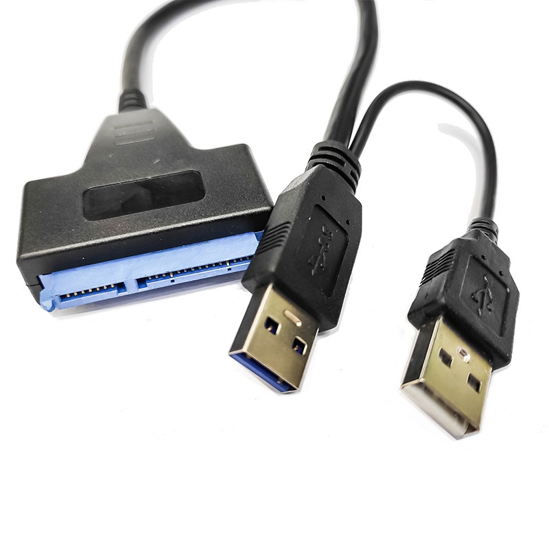 Cáp chuyển đổi DÂY KÉP USB 3.0 sang SATA hỗ trợ 4TB , HÀNG TỐT BAO BÌ NHỰA, HDD 2.5/3.5 SSD.