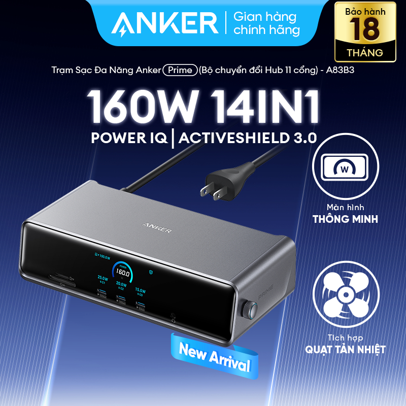 Đế sạc Anker Prime Docking Station A83B3