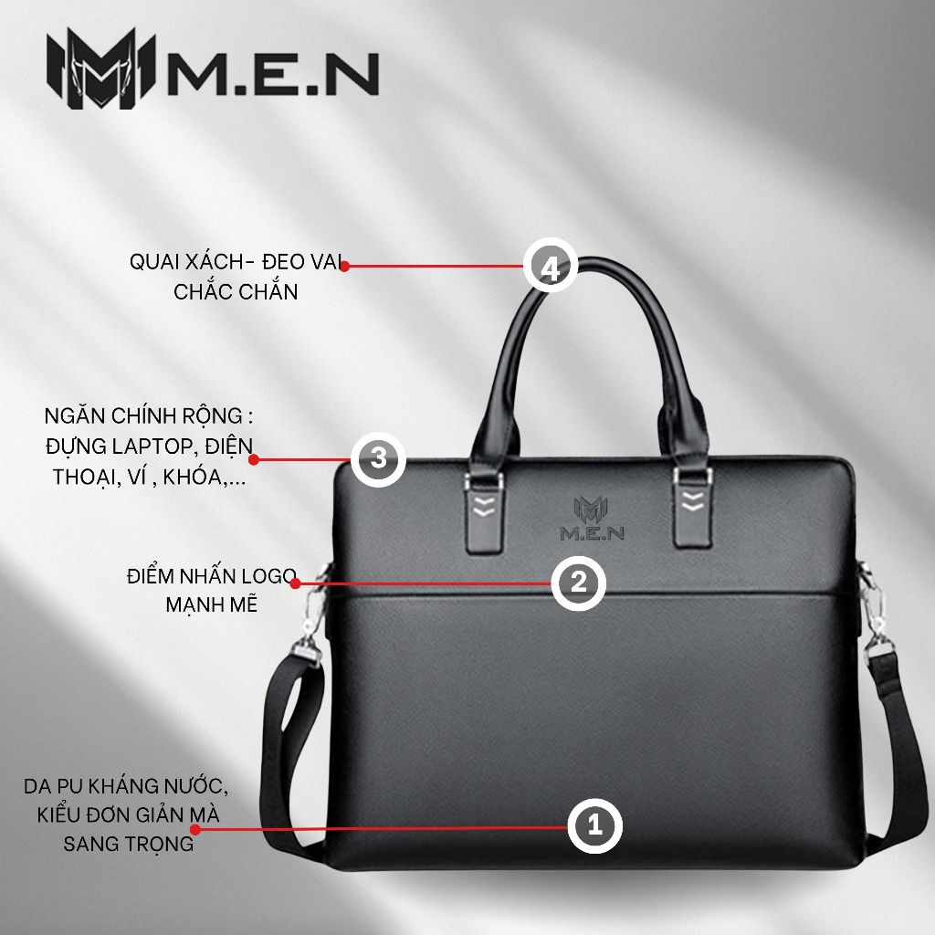 Túi xách cặp đeo chéo doanh nhân vip 07 thanh lịch đựng laplop 13 inch-16 inch [BẢO HÀNH 1 NĂM]