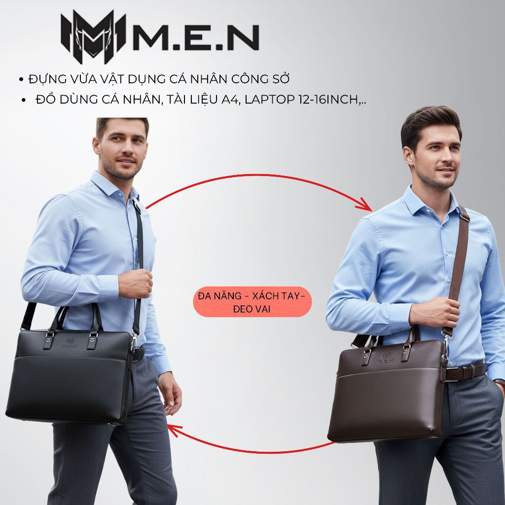 Túi Vip.07 xách trẻ trung văn phòng nâng cấp doanh nhân kích thước 13-16 inch [GIAO HỎA TỐC]