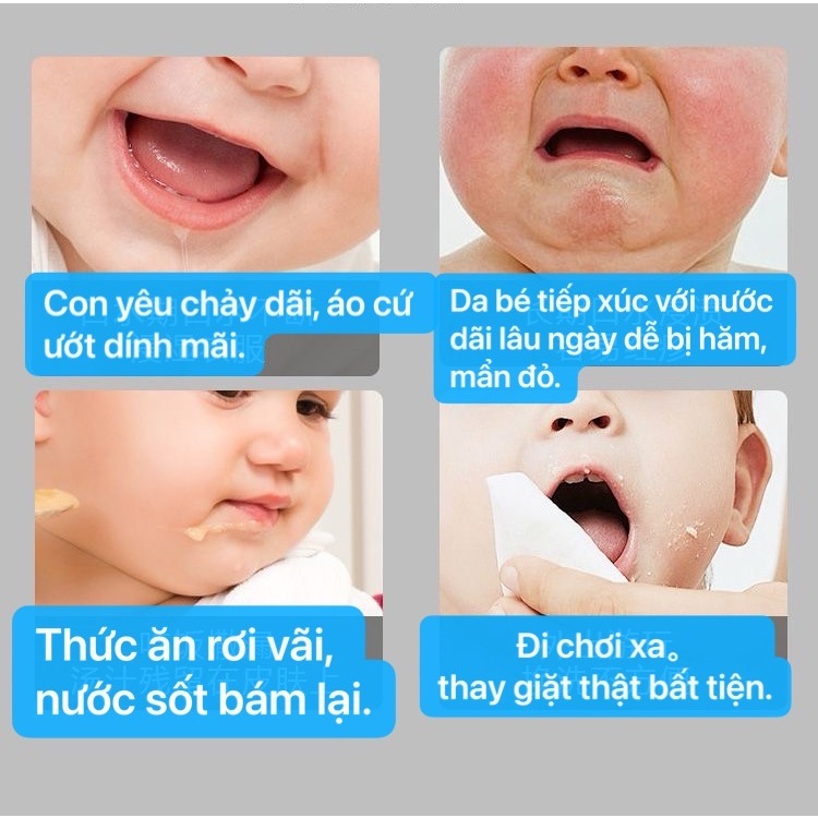 Yếm dãi (yếm nước dãi) dùng một lần cho bé