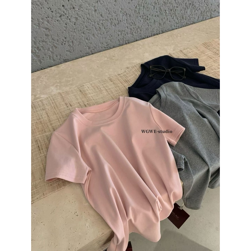 𝑺𝒔𝒖.𝑺𝒕𝒖𝒅𝒊𝒐// NEW WGWE 8539 ÁO THUN PHÔNG CỔ TRÒN BASIC