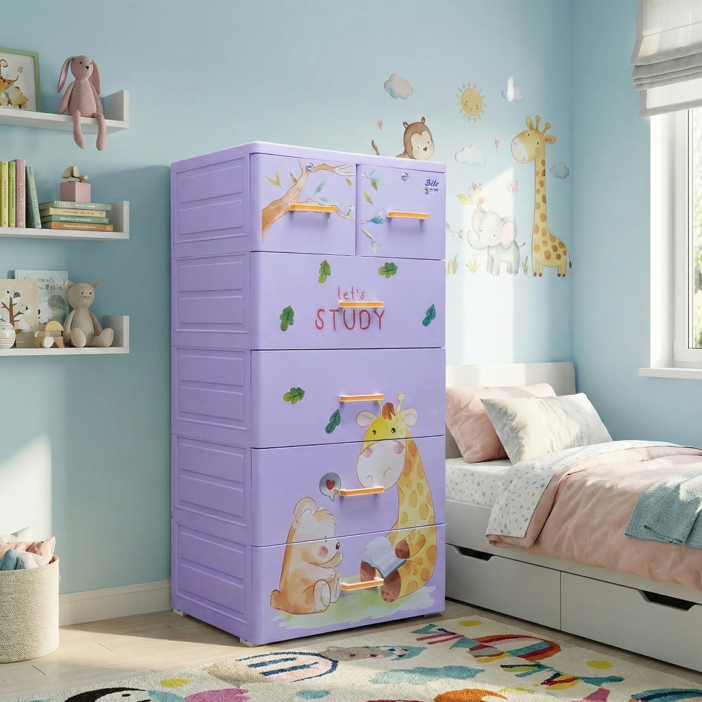 [FREESHIP] Tủ nhựa Bite 5 tầng QUI PHÚC kích thước lớn, dễ lắp ráp, chắc chắn, tủ đựng quần áo tiện lợi, nhựa an toàn