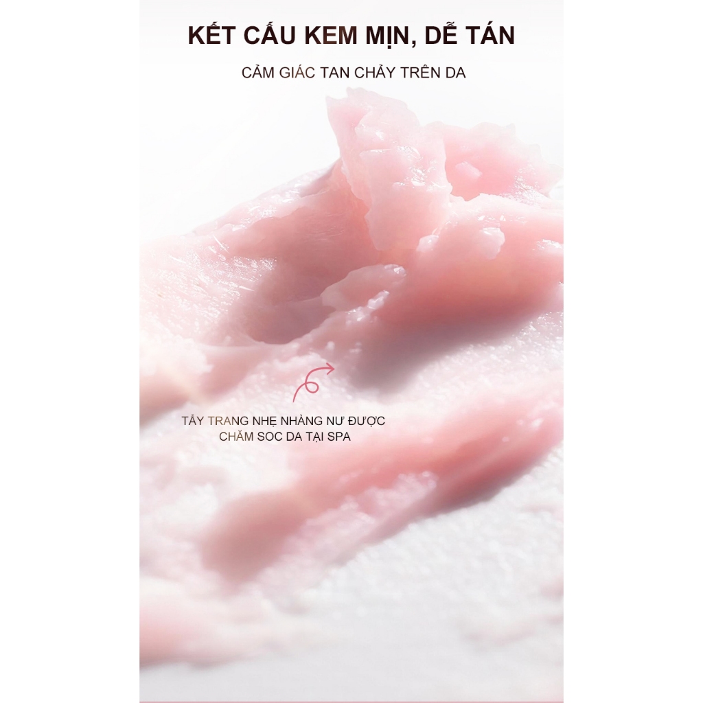 Sáp Tẩy Trang Sạch sâu HEXZE 80g, Tẩy Trang hương hoa trà chăm sóc cho mọi loại da