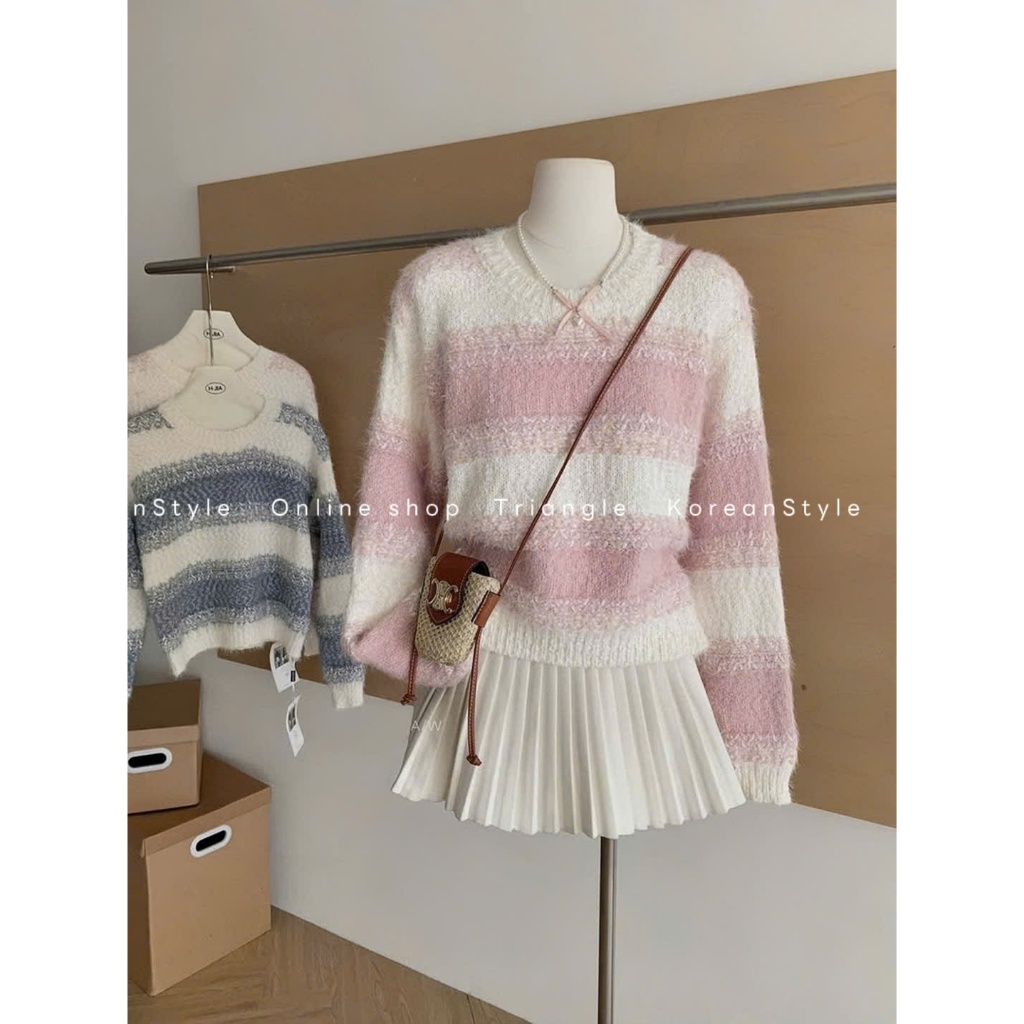TRIANGLE - Soft Sweater (Cân nhắc kỹ, return is not welcomed) - Áo len phong cách Hàn Quốc, thanh lịch, dễ mặc
