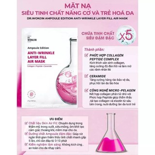 Combo 10 mặt nạ Wonjin Effect Mask dưỡng da mặt nạ giấy DR.WONJIN Hàn Quốc phục hồi da - Kosmi Beauty