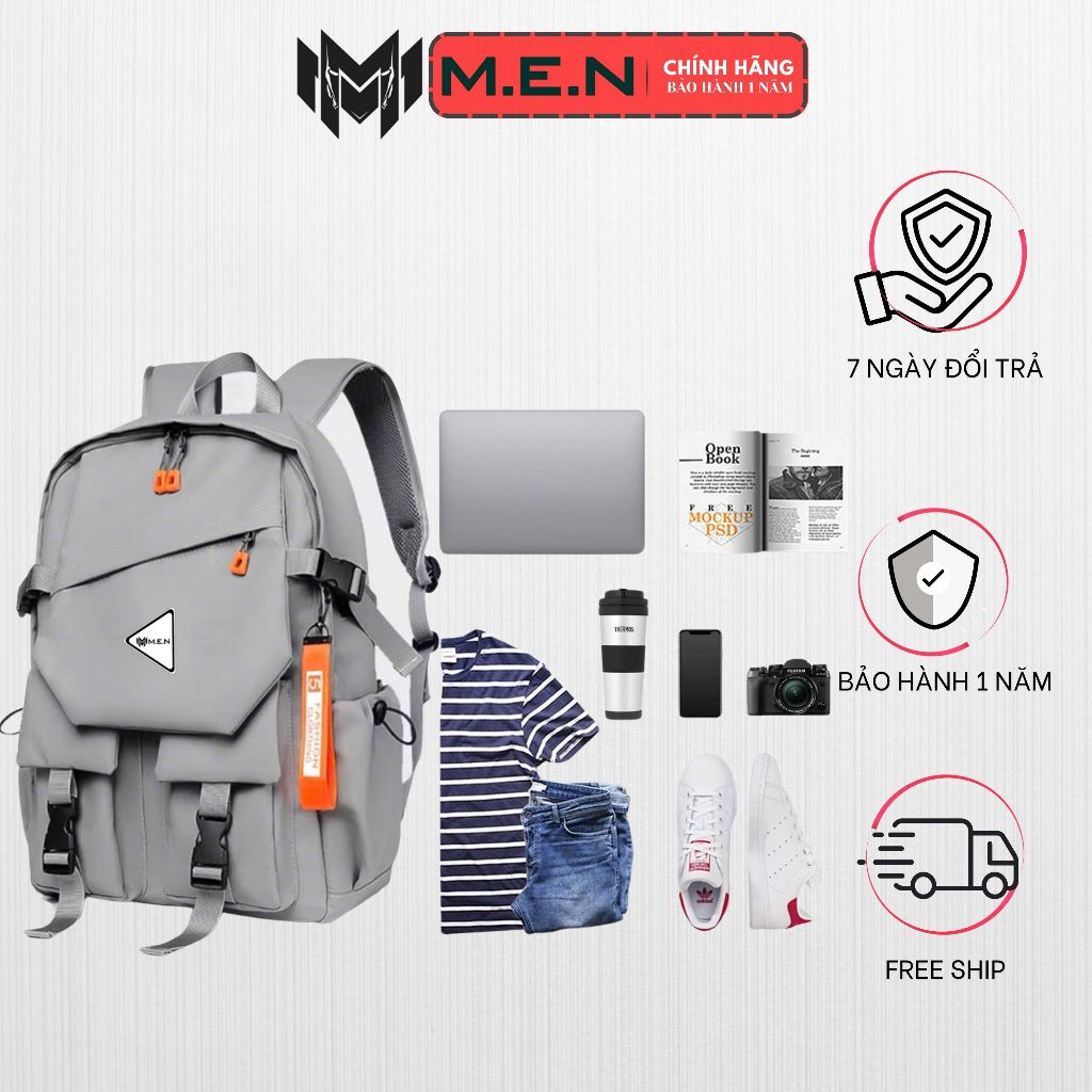 Ba lô unisex đường phố Gulari M.E.N chống nước [ƯU ĐÃI LỚN RINH QUÀ KHỦNG]