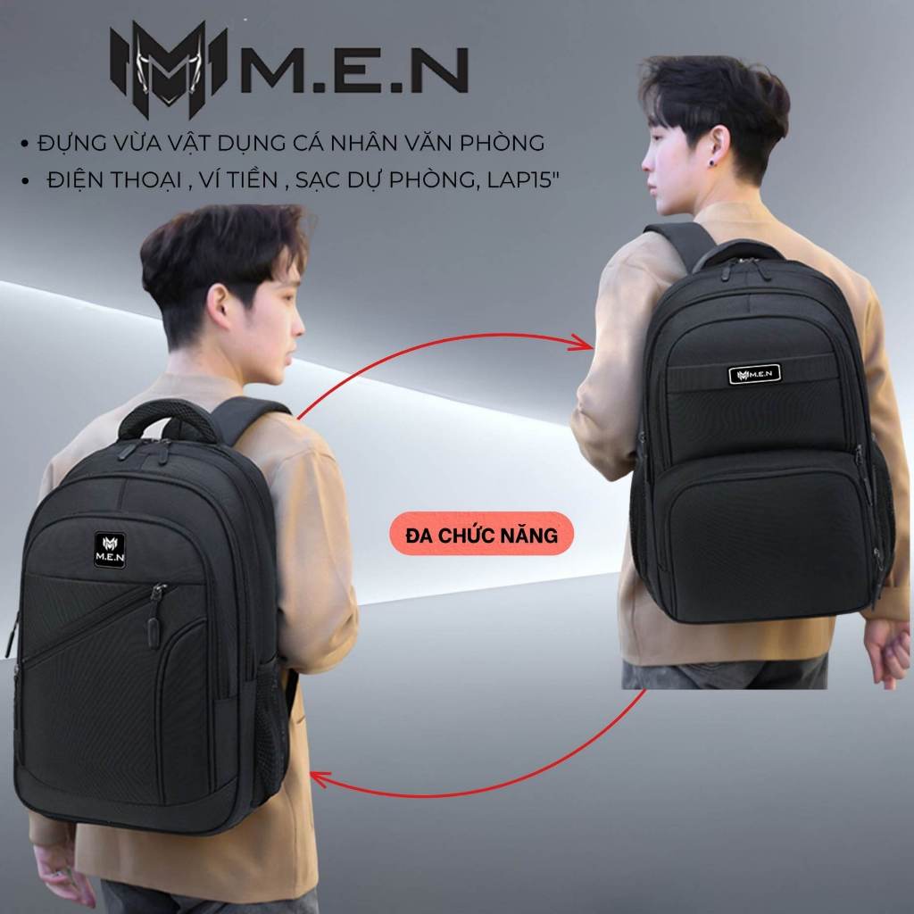 Ba lô siêu cute Men ACROTT full đen [1 ĐỔI 1]