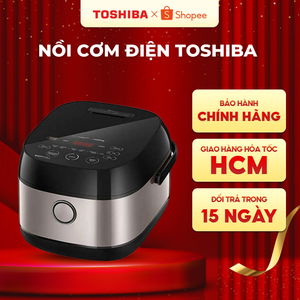 Nồi cơm điện cao tần Toshiba RC-18IX1PV/RC-10IX1PV - Lòng nồi 7 lớp - Bảo hành chính hãng 12 tháng