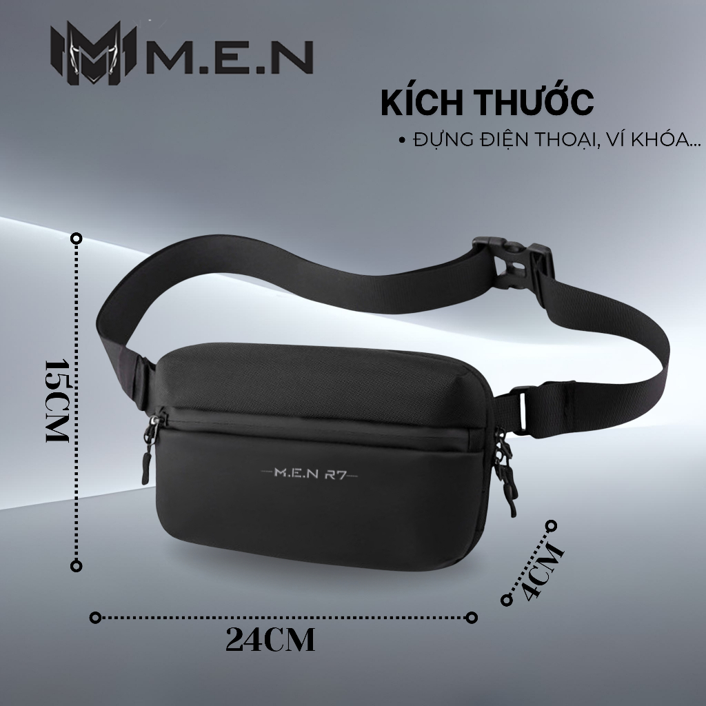 Túi đeo chéo hong phong cách dạo phố we powern 4 màu 7 ngăn trong ngoài thời trang SKU56 GSR [HOT TREND]