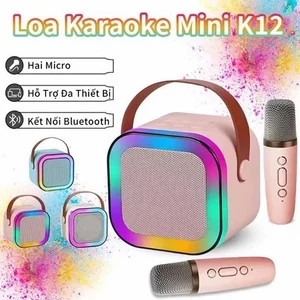 Bộ Loa Karaoke Bluetooth Mini Với Bộ Khuếch Đại Âm Thanh 3D Stereo, Loa Mini Không Dây Cho Tiệc Tùng