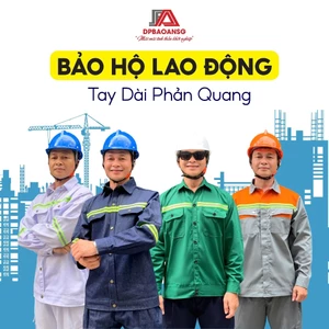 Quần Áo Bảo Hộ Tay Dài Có Phản Quang Cho Nam Kỹ Sư, Công Nhân Cơ Khí, Xây Dựng - Đủ Size, Nhiều Màu