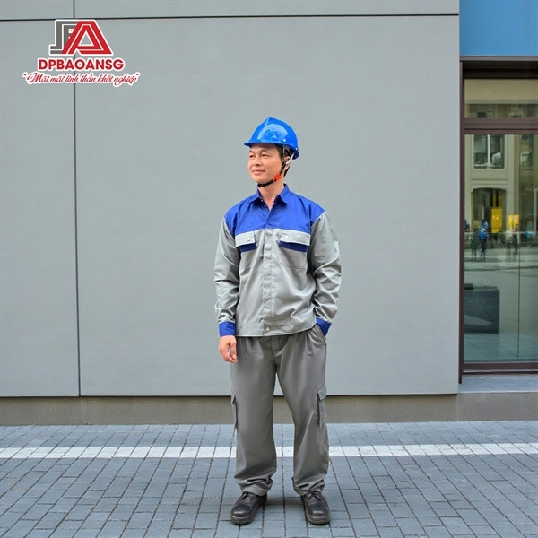 Quần Áo Bảo Hộ Tay Dài Có Phản Quang Cho Nam Kỹ Sư, Công Nhân Cơ Khí, Xây Dựng - Đủ Size, Nhiều Màu