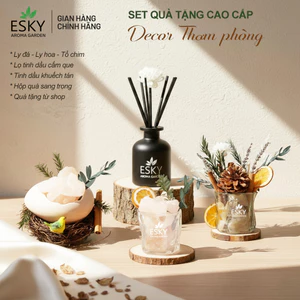 Tinh Dầu Thiên Nhiên ESKY Aroma Garden Set Quà Decor Trang Trí