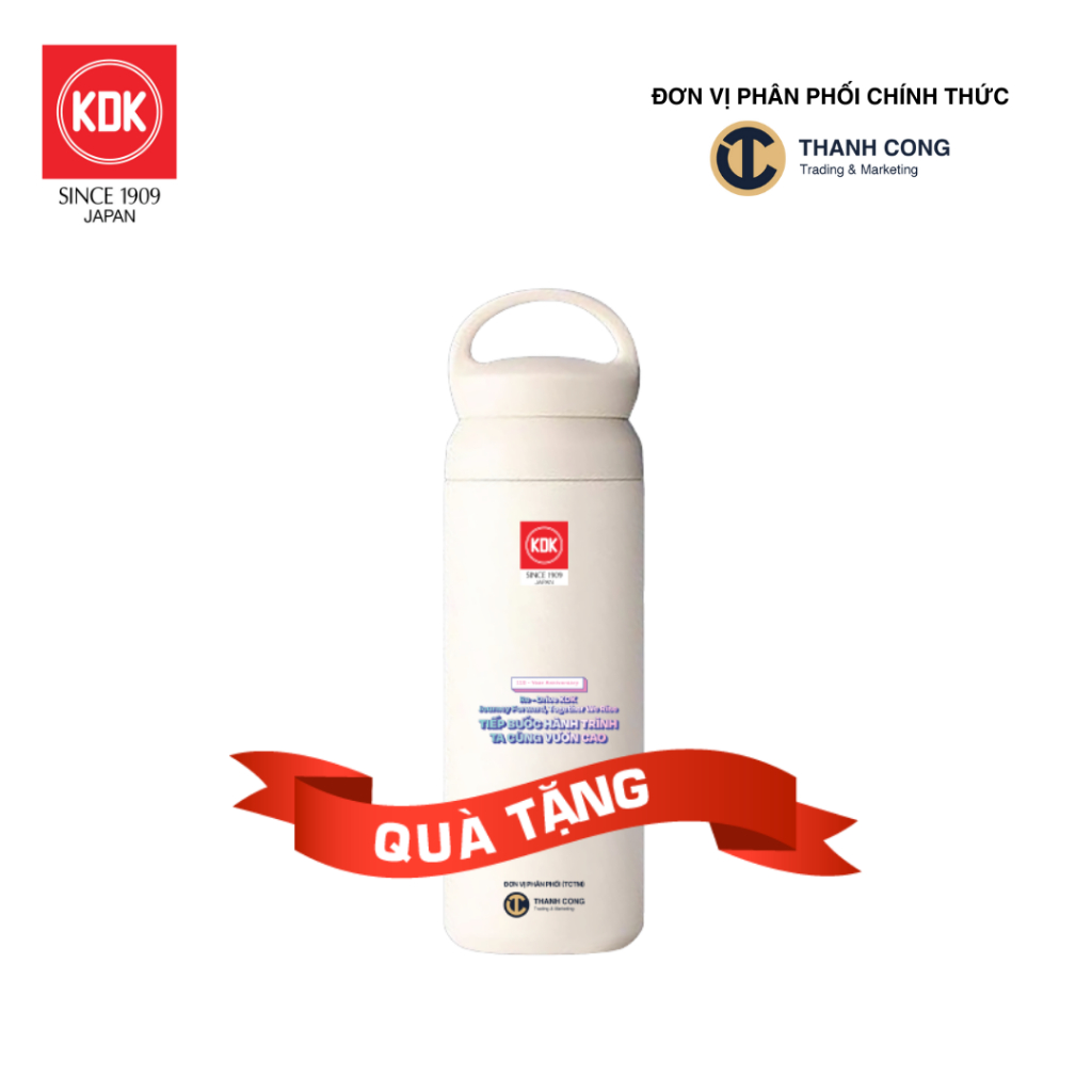 [Quà tặng không bán] KDK Bình nước giữ nhiệt SUS304 – Phụ kiện tiện dụng hằng ngày