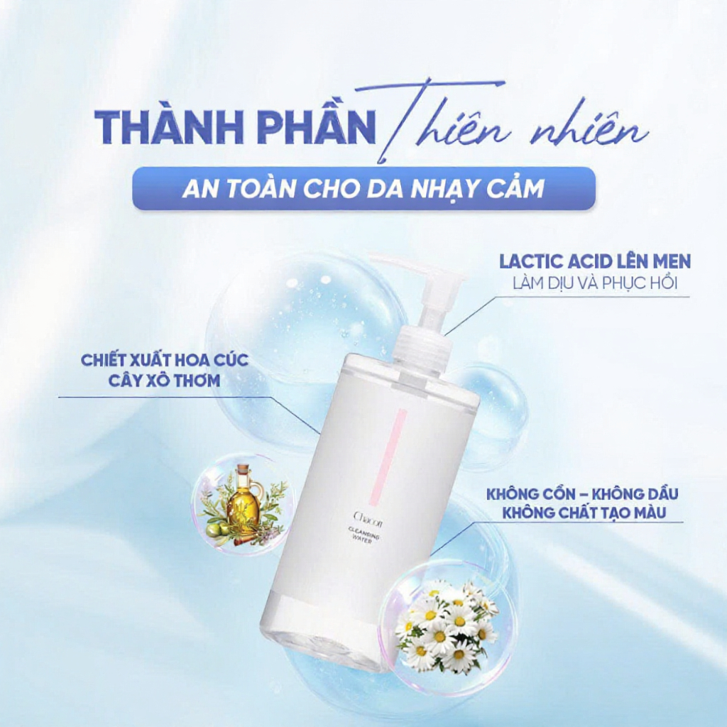 Thiết kế của Nước Tẩy Trang Chacott For Professional