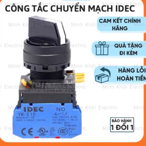 Công tắc xoay chuyển mạch Idec, công tắc chuyển mạch Idec 2 và 3 vị trí idec phi 22mm, công tắc xoay 2 vị trí Cao Cấp