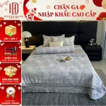 [Set 5 Món] Bộ Chăn Ga Gối Cotton Lụa, Sợi Vải Nhập Khẩu Hàn Quốc Mềm Mịn, Thoáng Khí, Bền Đẹp - Dương Hằng Bedding — ảnh 1