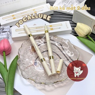 [FOCALLURE] Bút Kẻ Mắt 2 Đầu Focallure Vỏ Be Đen Và Nâu Tiện Lợi, Ultra-Skinny Liquid, 1.2g (FA309)