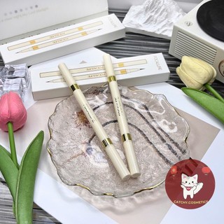 [FOCALLURE] Bút Kẻ Mắt 2 Đầu Focallure Vỏ Be Đen Và Nâu Tiện Lợi, Ultra-Skinny Liquid, 1.2g (FA309)