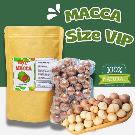 Hạt macca Organic size đại Kbang Gia Lai giàu dinh dưỡng, hạt sấy khô dinh dưỡng ( hạt macca nứt vỏ )