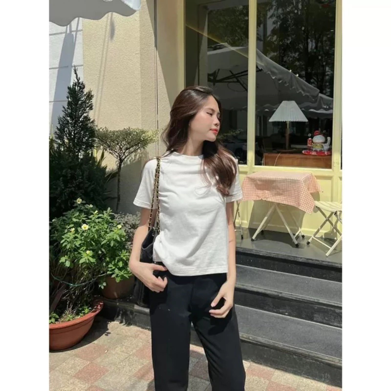[Peinn] Áo thun baby tee trơn 3 màu
