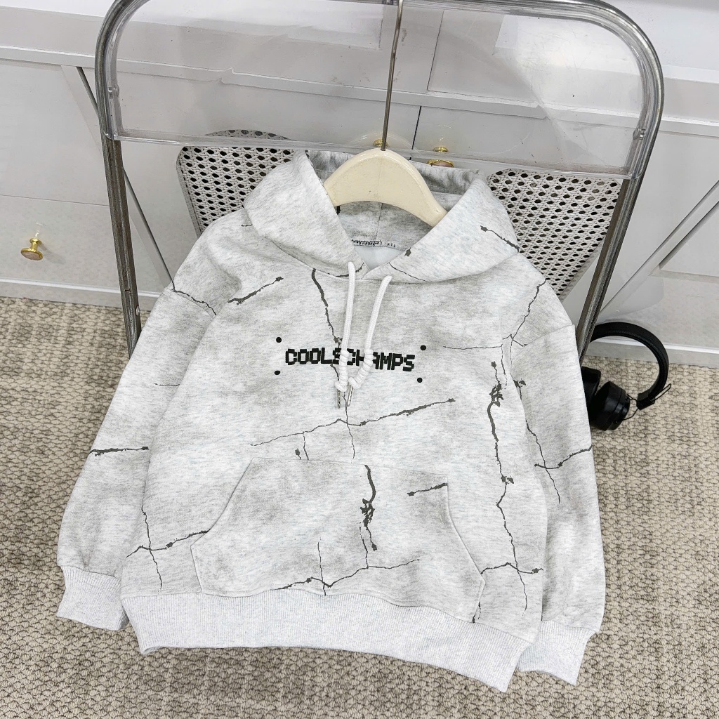 Áo HOODIE IN LOANG, Mũ 2 lớp, Chất nỉ 2 DA, Mềm min, không bai xù, Túi 2 bên phong cách, Size từ 20-60kg