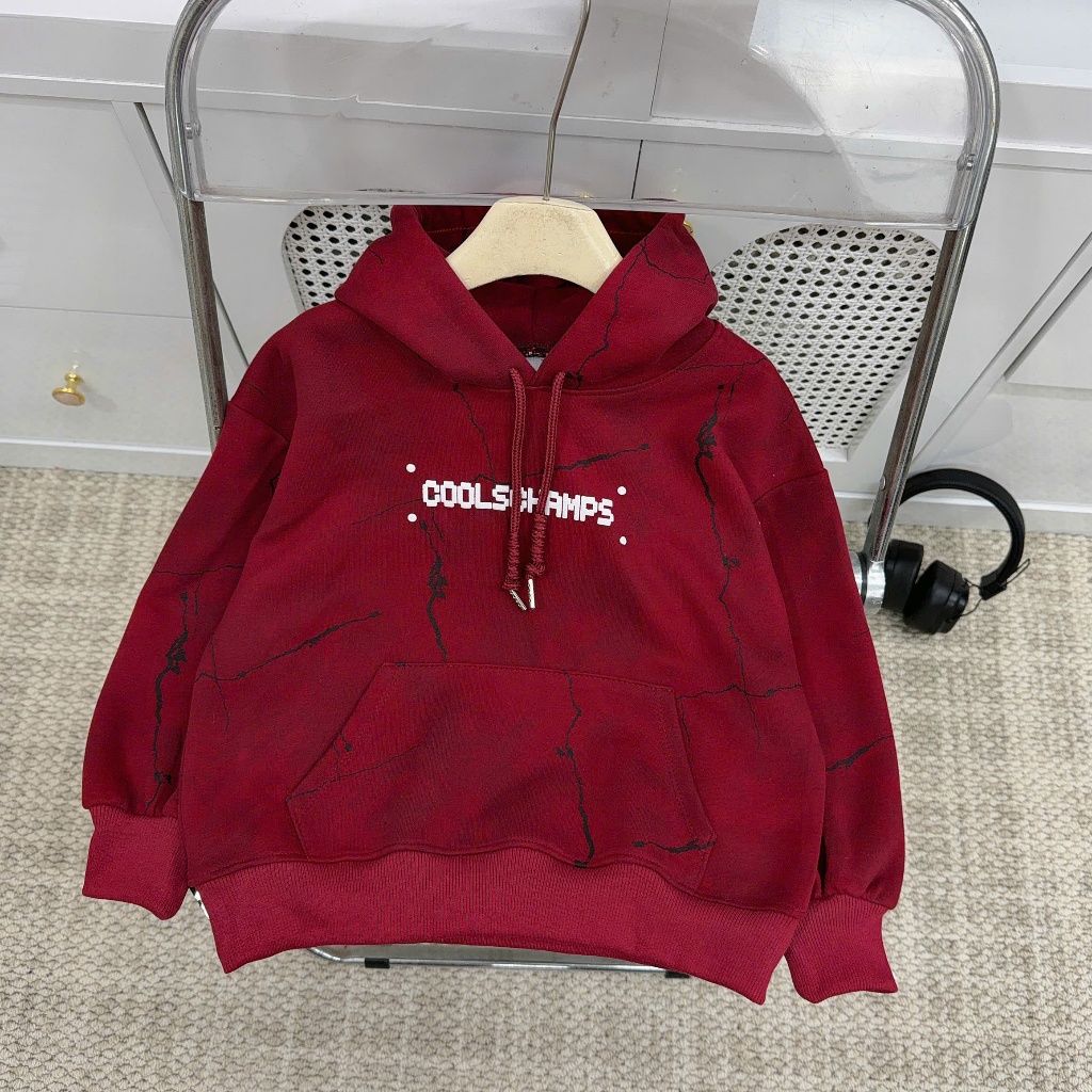 Áo HOODIE IN LOANG, Mũ 2 lớp, Chất nỉ 2 DA, Mềm min, không bai xù, Túi 2 bên phong cách, Size từ 20-60kg