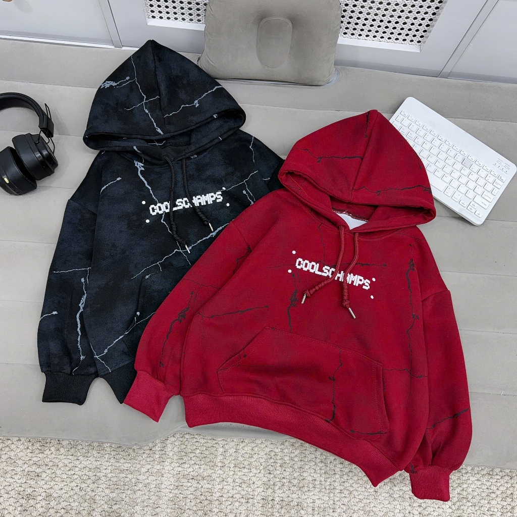 Áo HOODIE IN LOANG, Mũ 2 lớp, Chất nỉ 2 DA, Mềm min, không bai xù, Túi 2 bên phong cách, Size từ 20-60kg