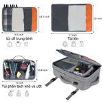 ARADA 60L Ba lô du lịch ngoài trời chống thấm nước 5 trong 1 có thể mở rộng dành cho nam và nữ — ảnh 3