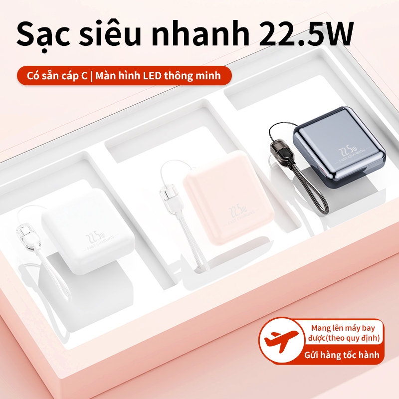 sạc dự phòng X051 Chính Hãng TAIPULING ,PD22.5W Củ Sạc có chứng nhận ,BH 12 Tháng