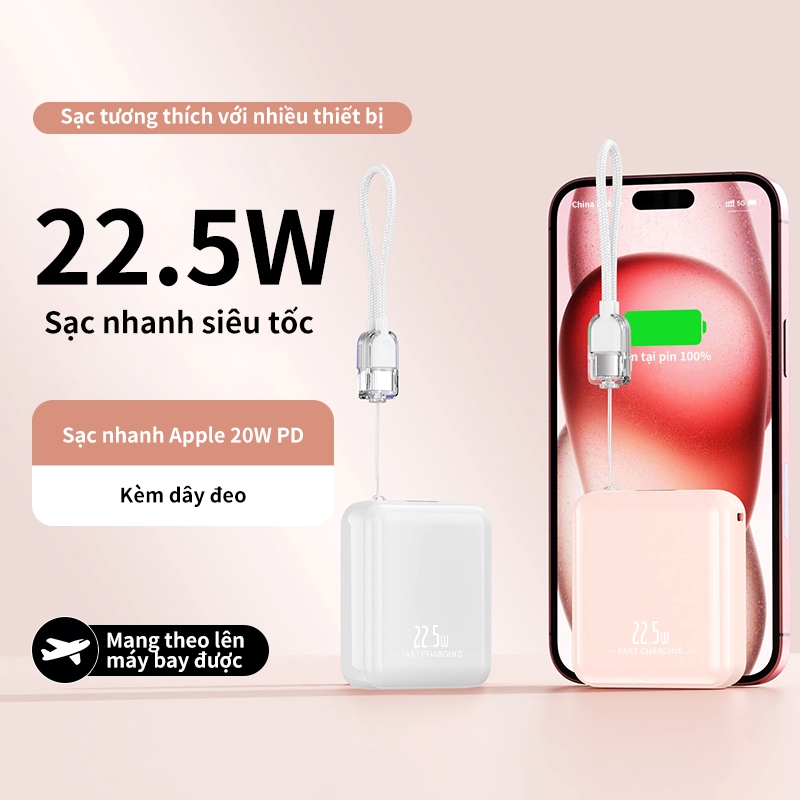 sạc dự phòng X051 Chính Hãng TAIPULING ,PD22.5W Củ Sạc có chứng nhận ,BH 12 Tháng