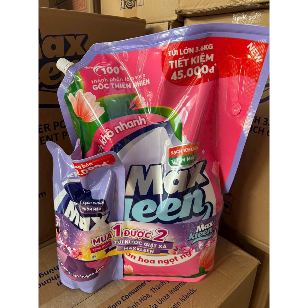 Nước Lau Sàn MaxKleen chai / túi 1Kg