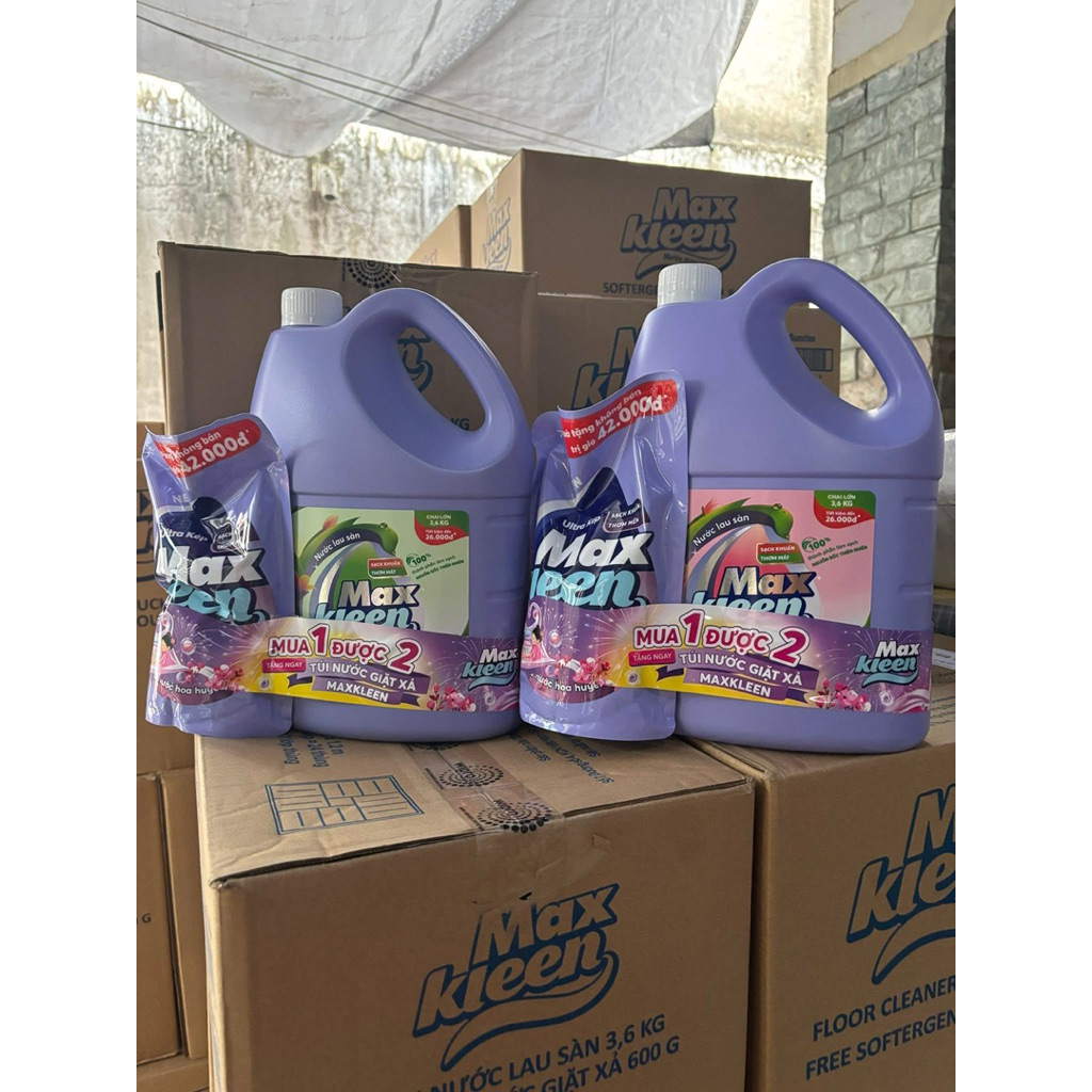 Nước Lau Sàn MaxKleen chai / túi 1Kg